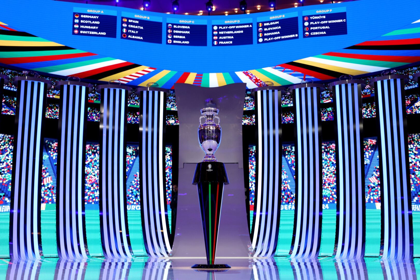 Der Pokal der UEFA EURO 2024