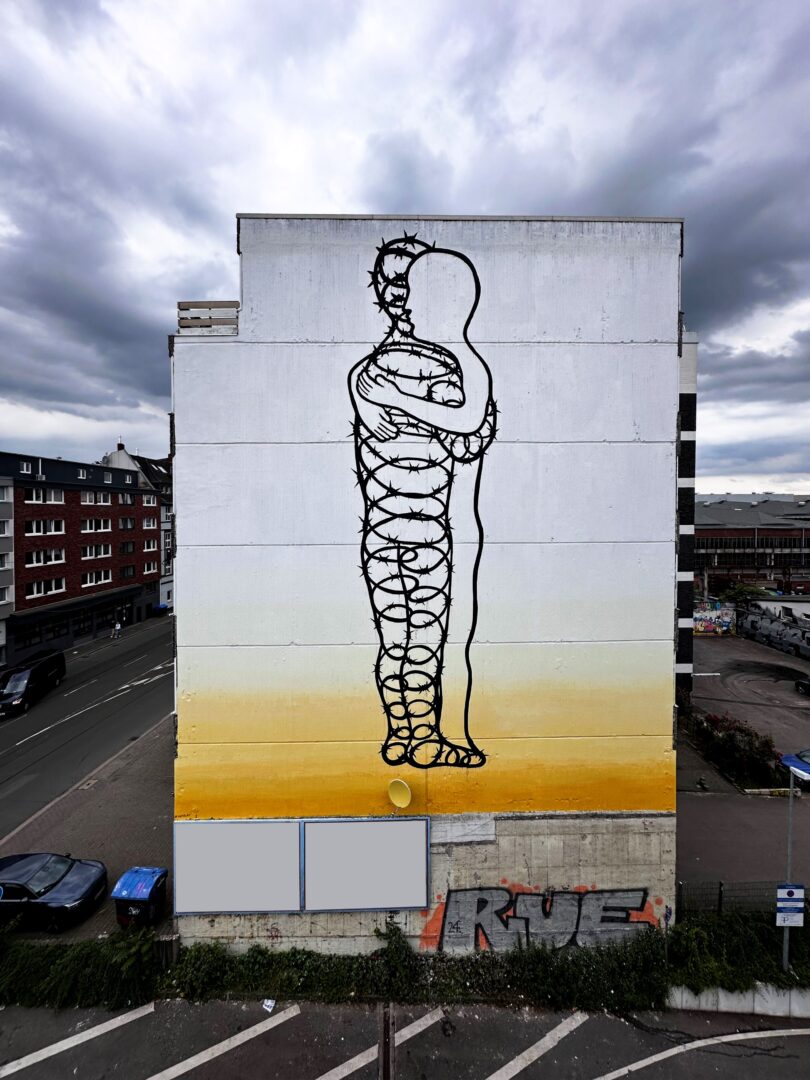Mural an der Rather Straße.