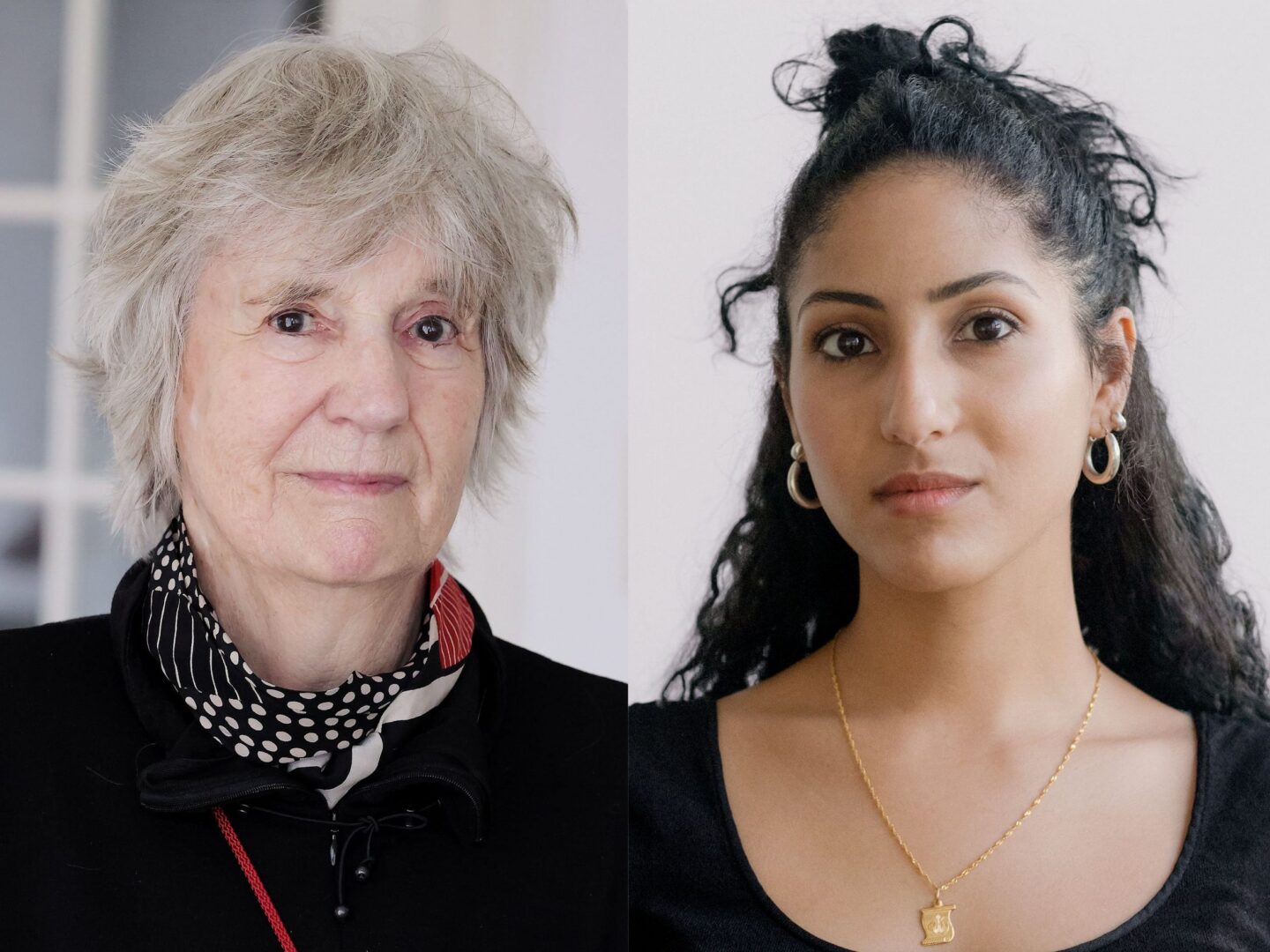 Portraits von Ursula Schulz-Dornburg und Farah Al Qasimi (rechts).
