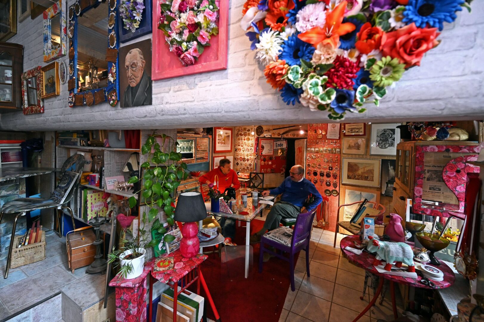 Im Atelier von Kalle Wahle, Organisator des CSD Düsseldorf.